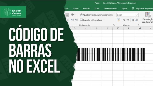 Como criar código de barras no Exce