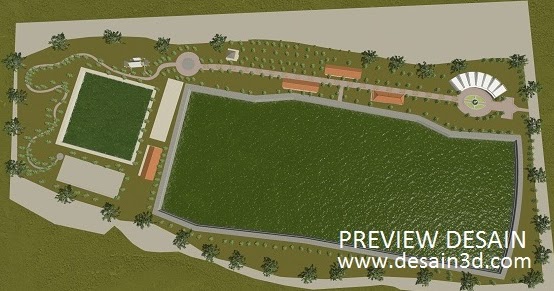 BELAJAR DESAIN  Jasa Gambar Siteplan 3d Taman  rekreasi  