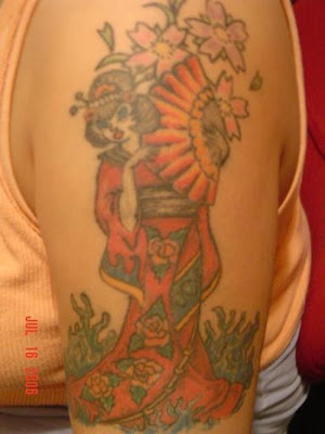 geisha tattoos for men