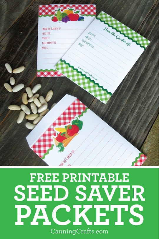 printable seed saver packets