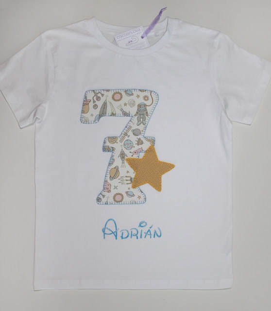 camiseta de cumpleaños 7 años