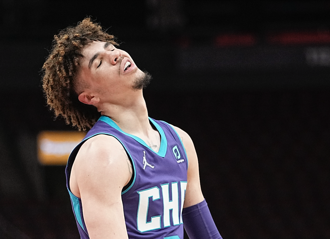 LaMelo Ball makes season debut after missing 13 games with ankle injury