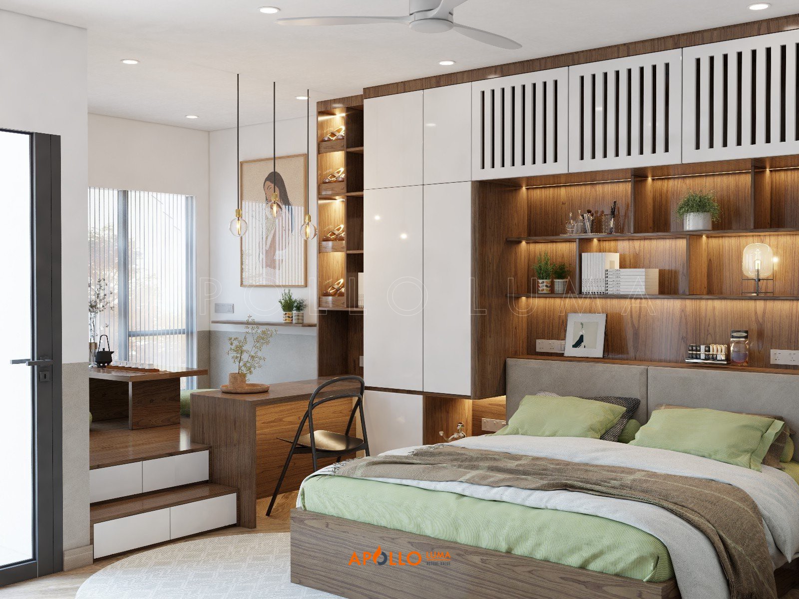 Thiết kế nội thất căn hộ Studio tòa S1.03 Vinhomes Ocean Park