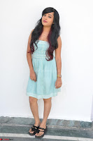 Sahana New cute Telugu Actress in Sky Blue Small Sleeveless Dress ~  Exclusive Galleries 004.jpg