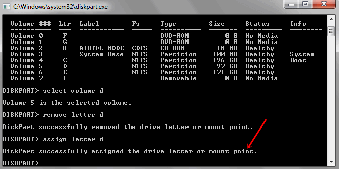 Un-Hide Computer HArd Drive with CMD