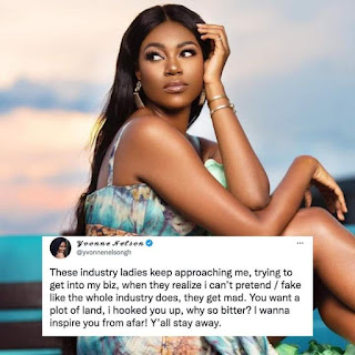 Yvonne Nelson, has warned her female colleagues