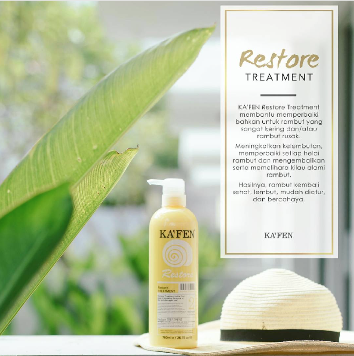 Rambut Sehat Dan Lembut Dengan Kafen Restore Series Review