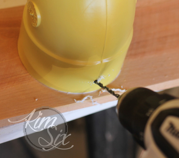 Drilling into PVC pipe for drainage holes