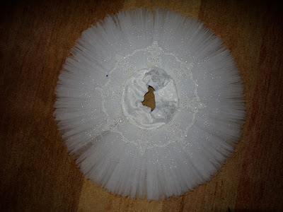 Decorated top plate on a tutu