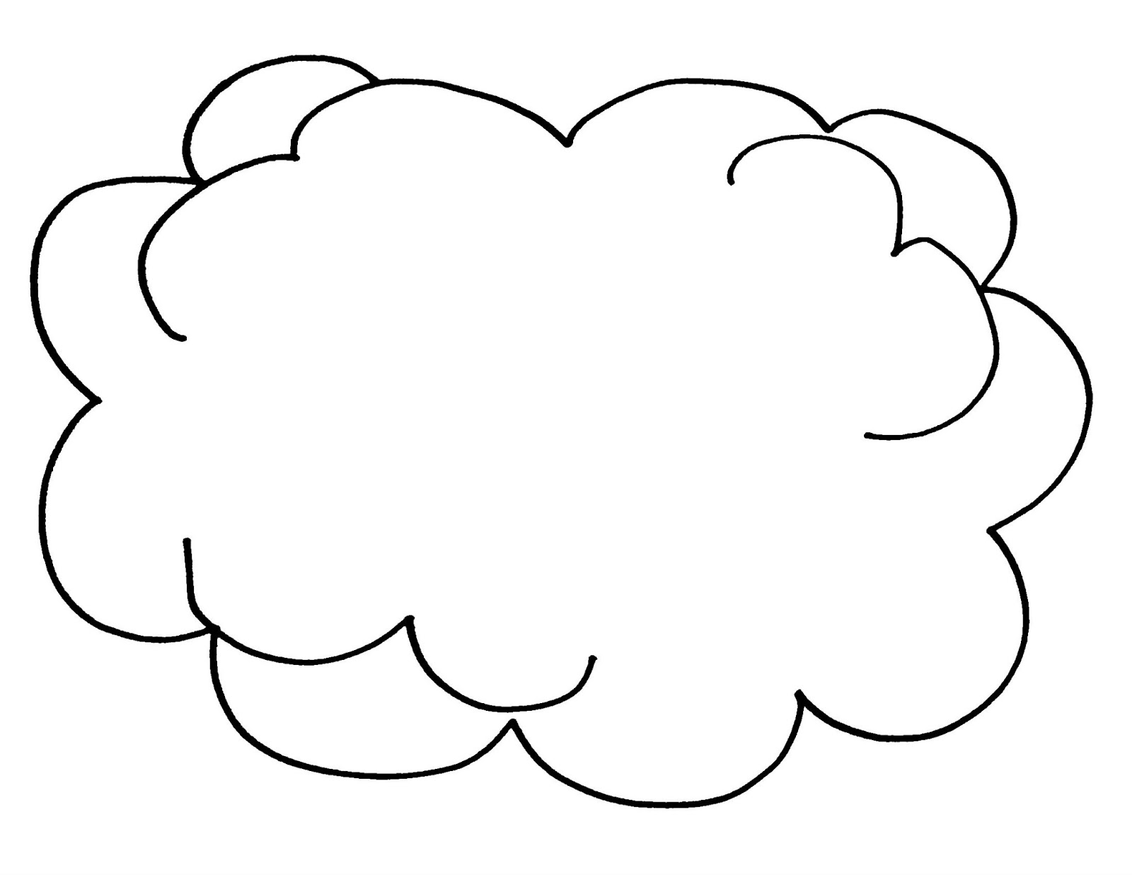 Cloud Coloring Page 1