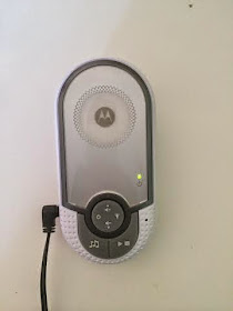 baby unit on a motorola baby noise monitor