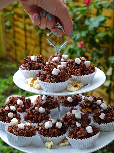 The Betty Stamp Lifestyle Blog Popcorn Salted Chocolate Rice Crispy Cakes