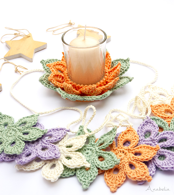 Christmas crochet arrangements, Anabelia Craft Design