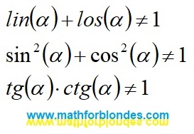 Beyond the boundaries of mathematics.  The basic trigonometric relations stop working. Mathematics For Blondes.