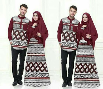 Jual Maxi Dress Couple Mozaik Batik - 12397