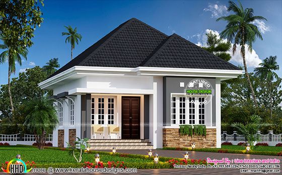 Cute little small  house  plan  Kerala home  design Bloglovin 