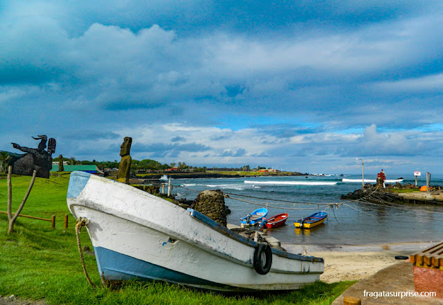 Caleta de los Pescadores, Hanga Roa, Ilha de Páscoa