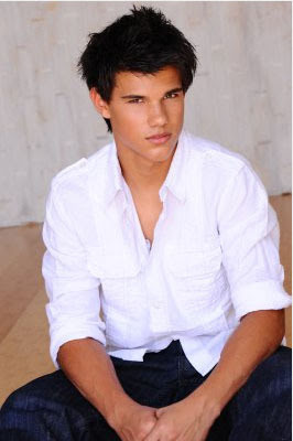 taylor lautner black and white