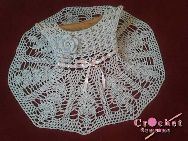 تشكيلة فساتين كروشيه اطفال للعيد مع كروشيه سمسومة . فساتين اطفال للعيد . Crochet girl dress  .  فساتين اطفال كروشيه .  . فساتين كروشيه اطفال . فساتين كروشيه . 