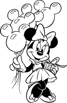 Desenhos da Minnie para Colorir e Imprimir