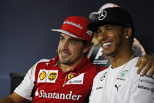 Fernando Alonso y Lewis Hamilton