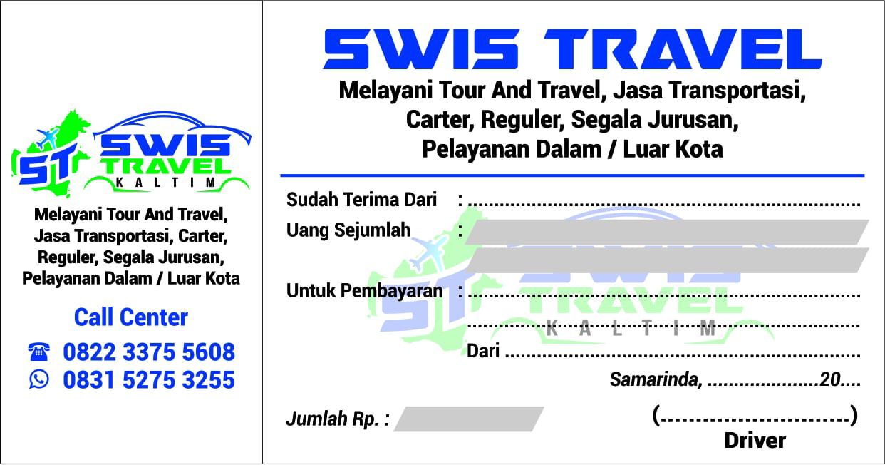 kwitansi travel balikpapan