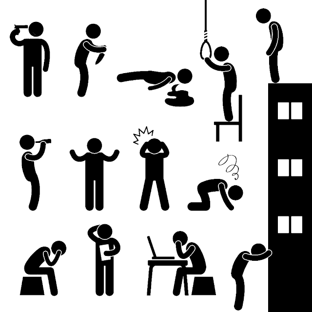 Suicide pictograms - Selvmord piktogrammer