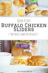 Quick and easy Buffalo Chicken Sliders. Baked to cheesy goodness, and the Pepperidge Farm Slider Buns help make it the perfect game day snack! #RespectTheBun #LittleBunsBigWin #BakedWithCare #sponsored 