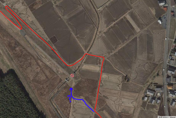 寸断の左岸26～27km付近