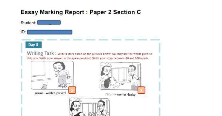 Cara Pemarkahan Penulisan Bahasa Inggeris UPSR 2016 (UPSR 