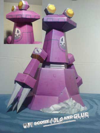 Mega Man Legends Balkon Gerat Papercraft