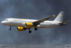 Airbus A320 of Vueling at Barcelona El-Prat