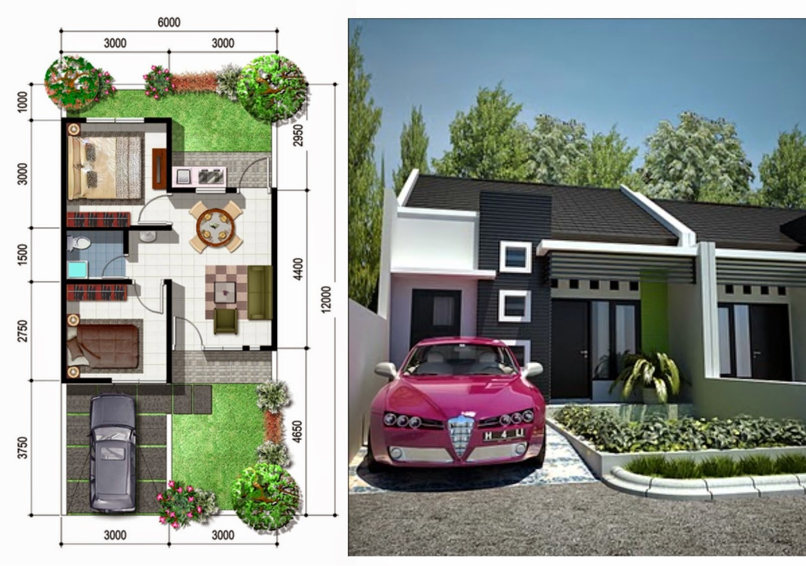 Sketsa Rumah Minimalis Type 36 Terbaru 2014 Gambar Desain Rumah