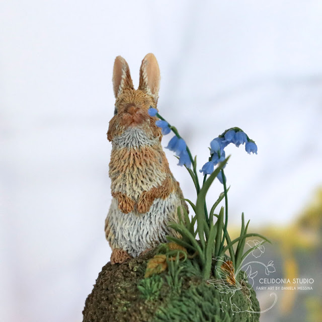 Miniatura Fatata Coniglietto e Bluebell