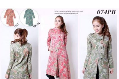 20+ Ide Model Tunik Batik Modern Cantik