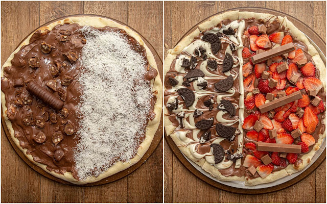 receita de pizza doce fácil