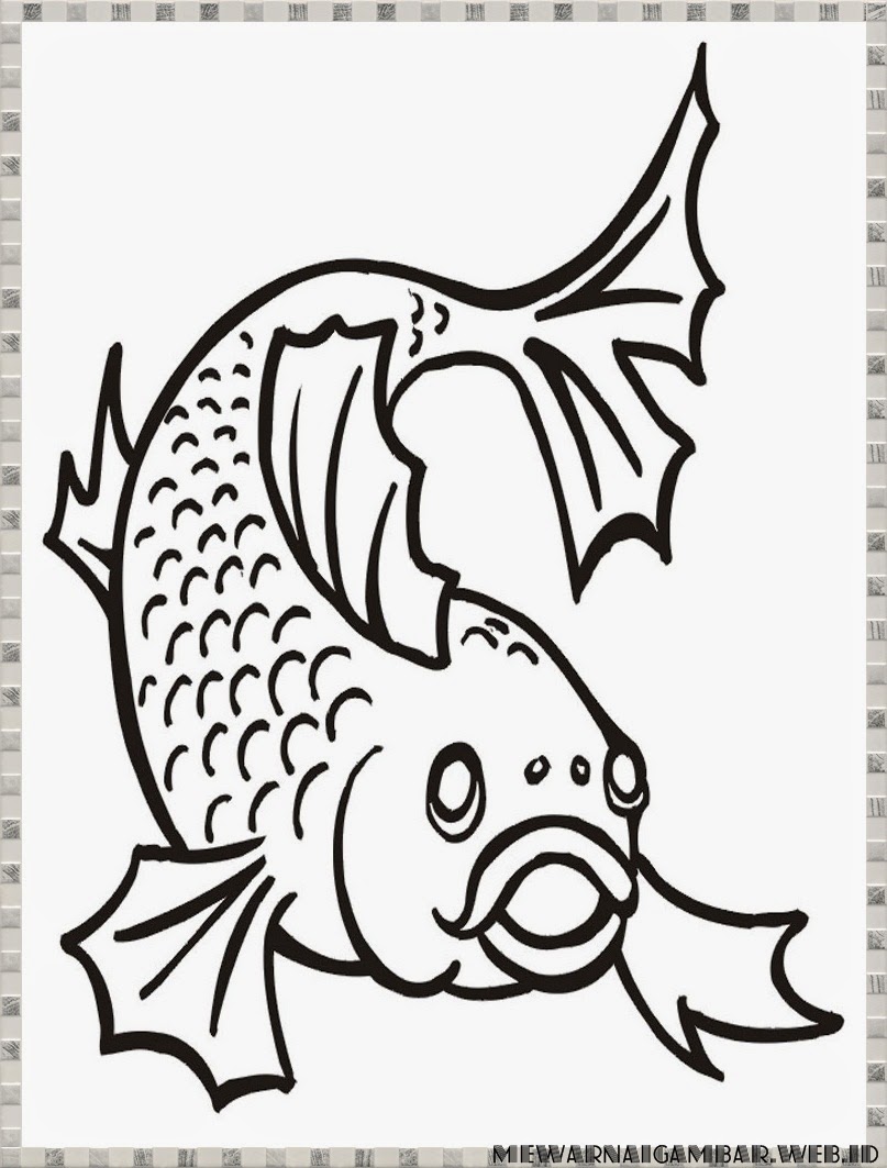 Gambar Sketsa Ikan Kartun Sobsketsa