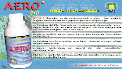 "aero-810 perekat pembasah perata campuran pestisida natural nusantara distributor resmi nasa pentana"