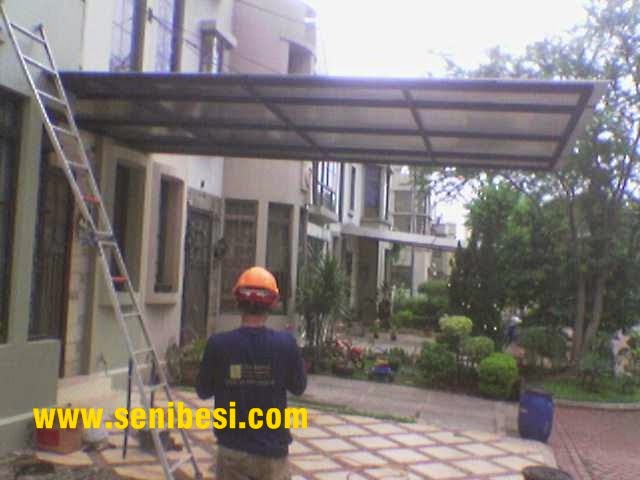 canopy carport kanopi  canopy tanpa tiang minimalis model  