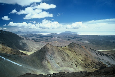 Blick auf den Salar de Uyuni