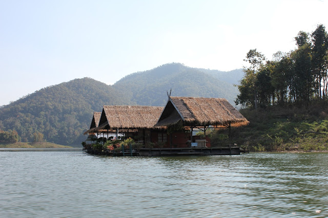 houseboats, Mae Ngat dam, Chiang Mai