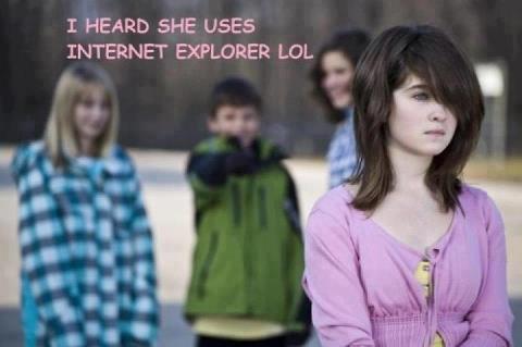She Still uses Internet Explorer - Internet Trolls