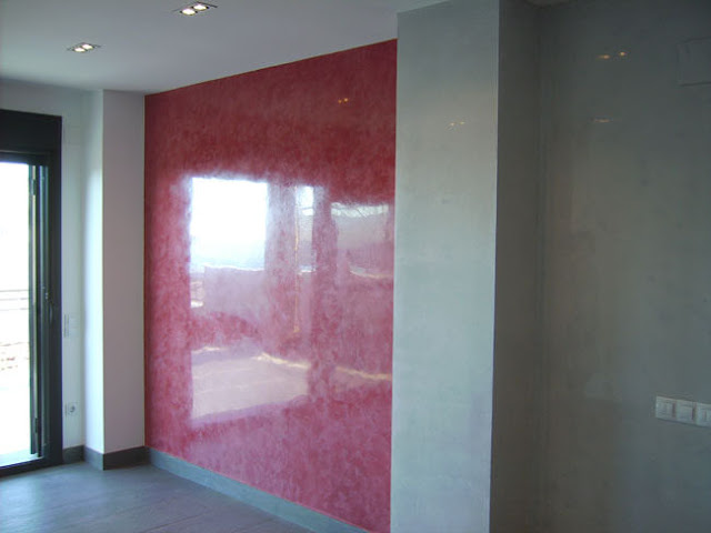 Marble effect with Venetian Stucco in New York