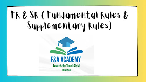 Fundamental Rules and Supplementary Rules - one liners