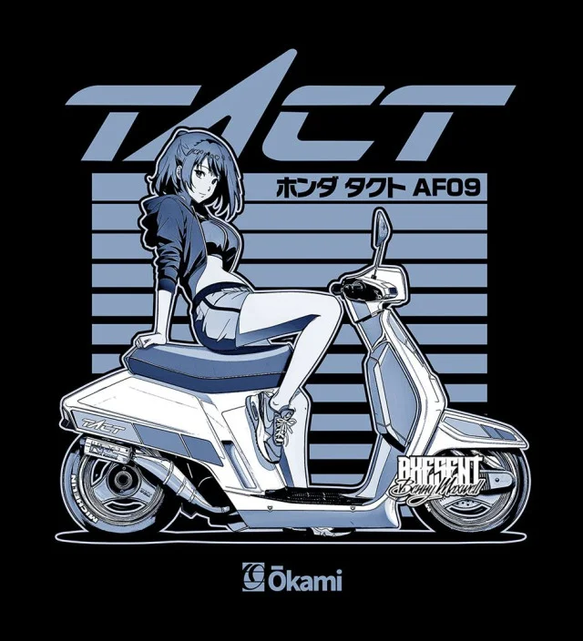 Honda Tact Scooter - Illustration by Axesent