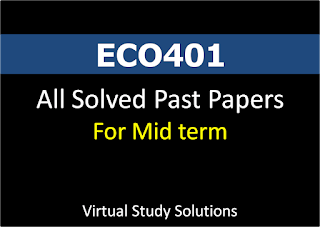 ECO401 All Solved Mid Term Past Papers in pdf format