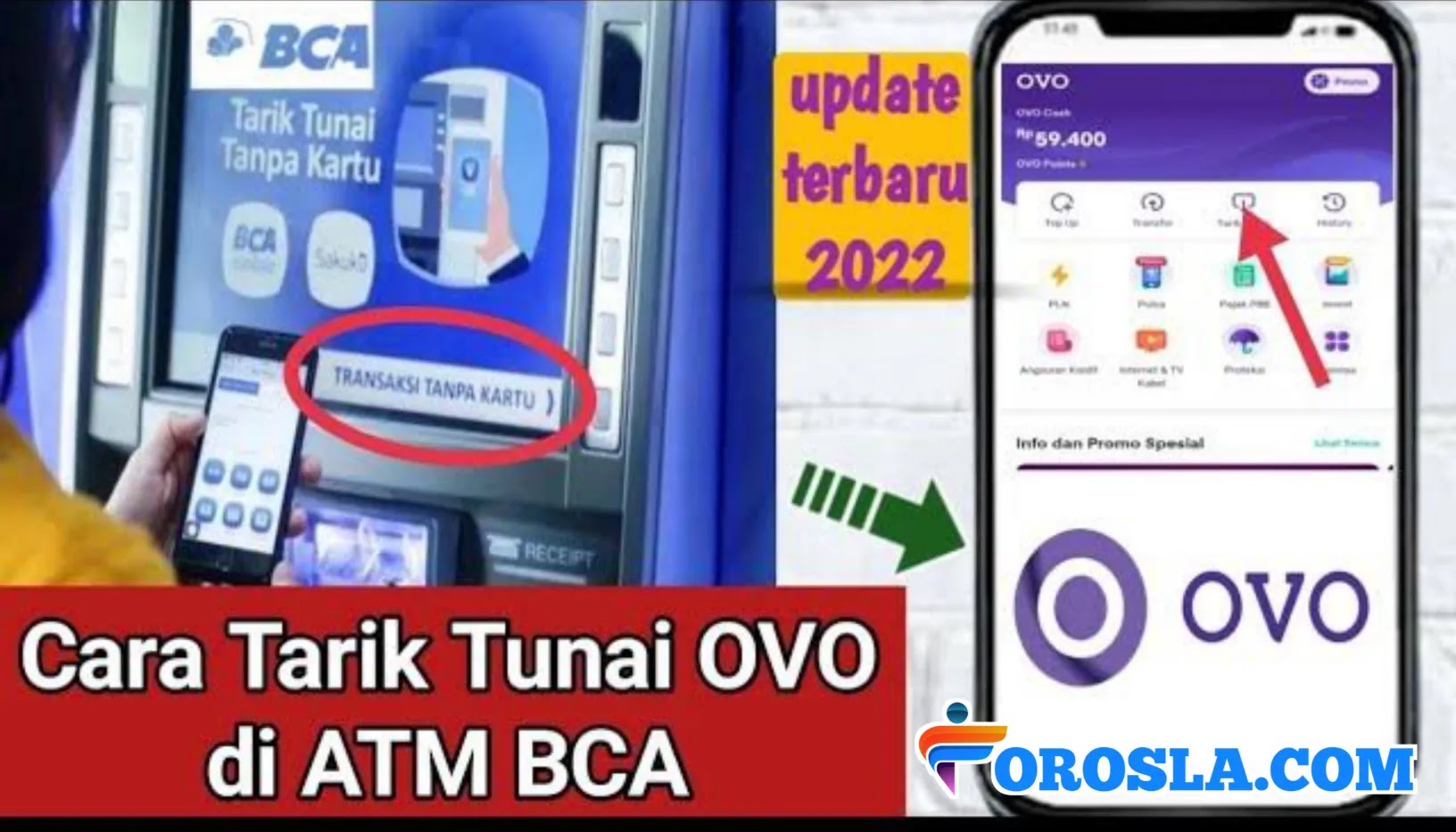 Cara Mudah Tarik Tunai Saldo OVO di ATM BCA