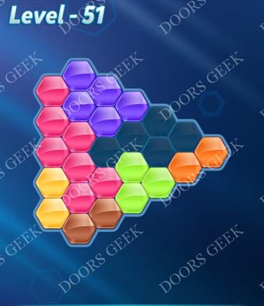 Block! Hexa Puzzle [7 Mania] Level 51 Solution, Cheats, Walkthrough for android, iphone, ipad, ipod