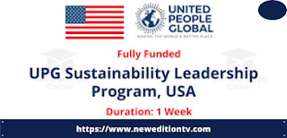 UPG Sustainability Leadership Program 2022 in the USA | Fully Funded |