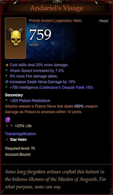 primal ancient andariel's visage